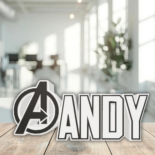 Avengers Desk Name Plate, Gifts For Teacher, Principal Name Plaque, Office Accessory