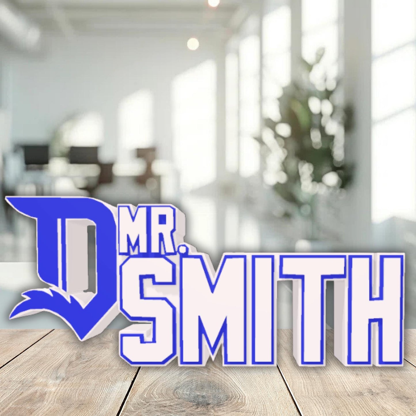 Personalized Detroit Tigers Desk Name Plate, Teacher Name Plaque, Gift for boss