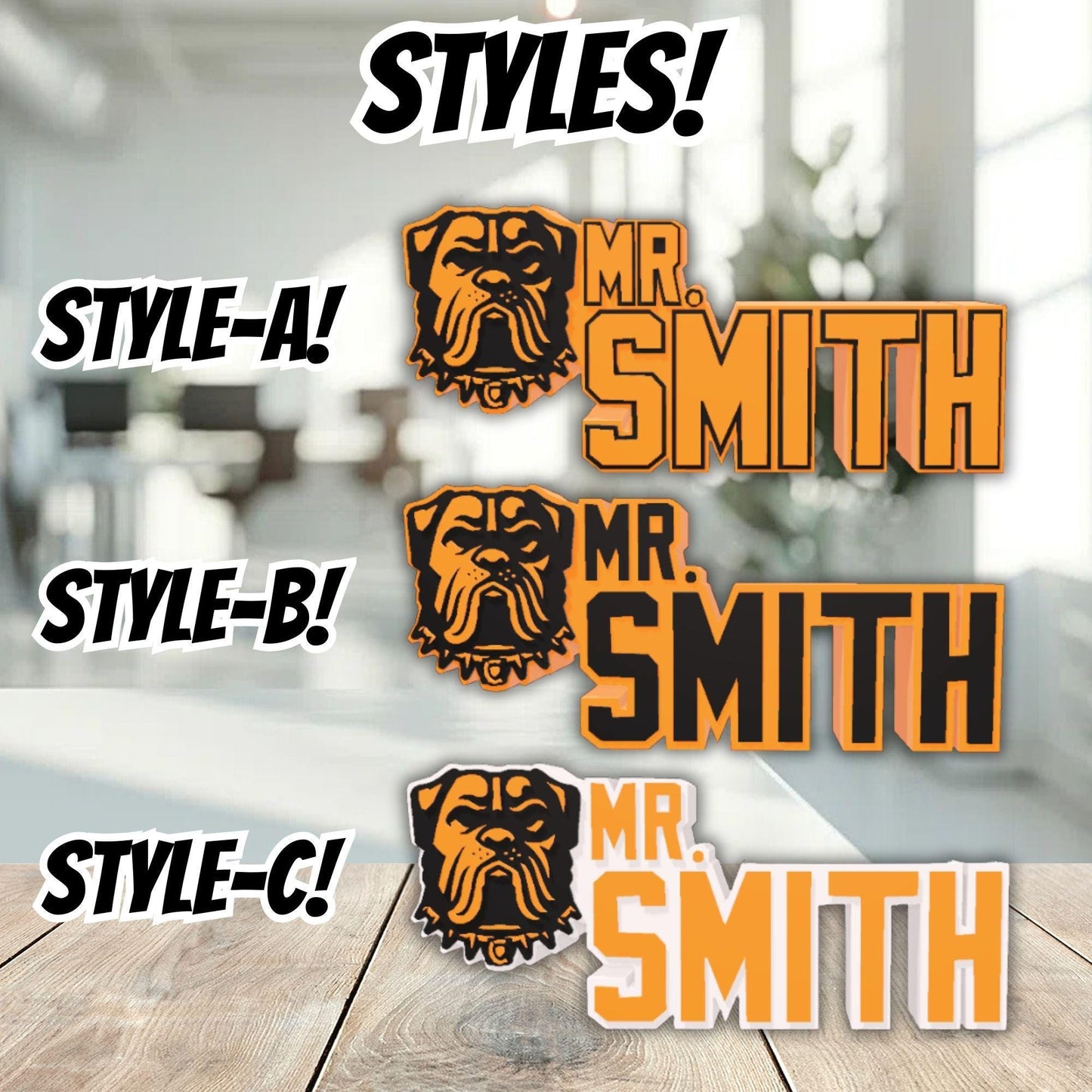 Personalized Cleveland Browns Desk Name Plate, Browns Office Decor, Teacher Gift