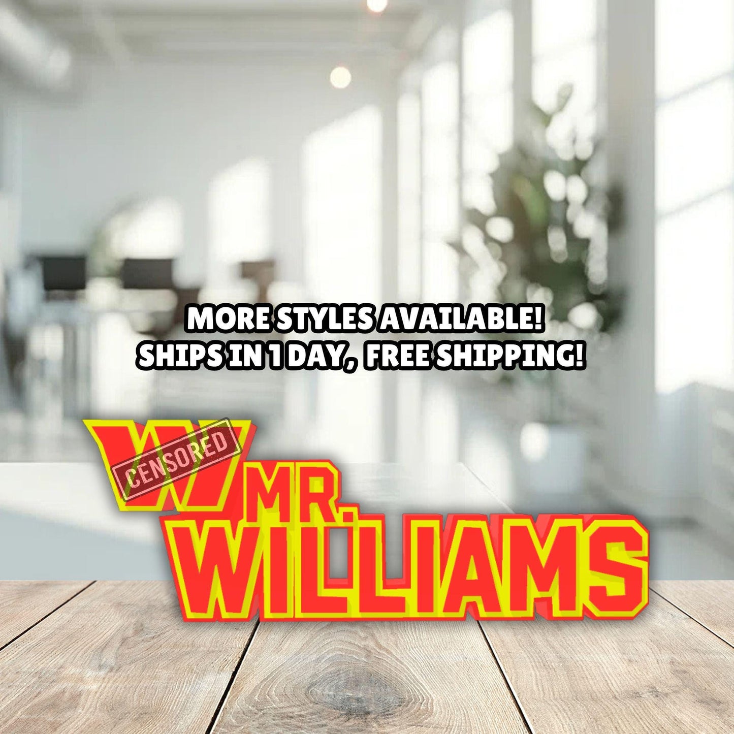 Personalized Washington Commanders Desk Name Plate, Name Plaque, Gift for Teacher