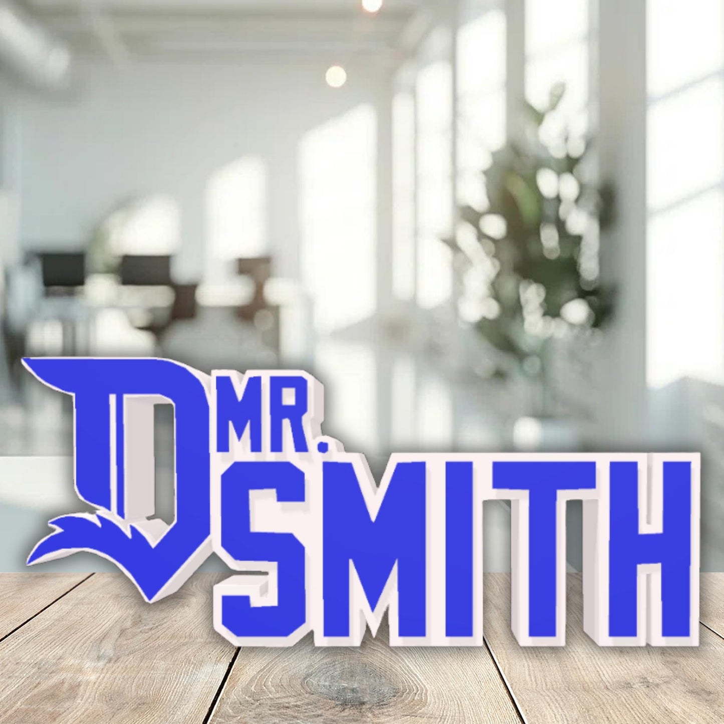 Personalized Detroit Tigers Desk Name Plate, Teacher Name Plaque, Gift for boss