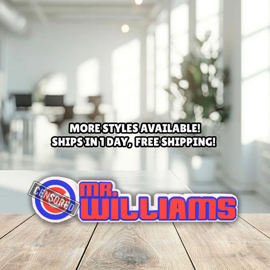 Personalized Chicago Cubs Desk Name Plate