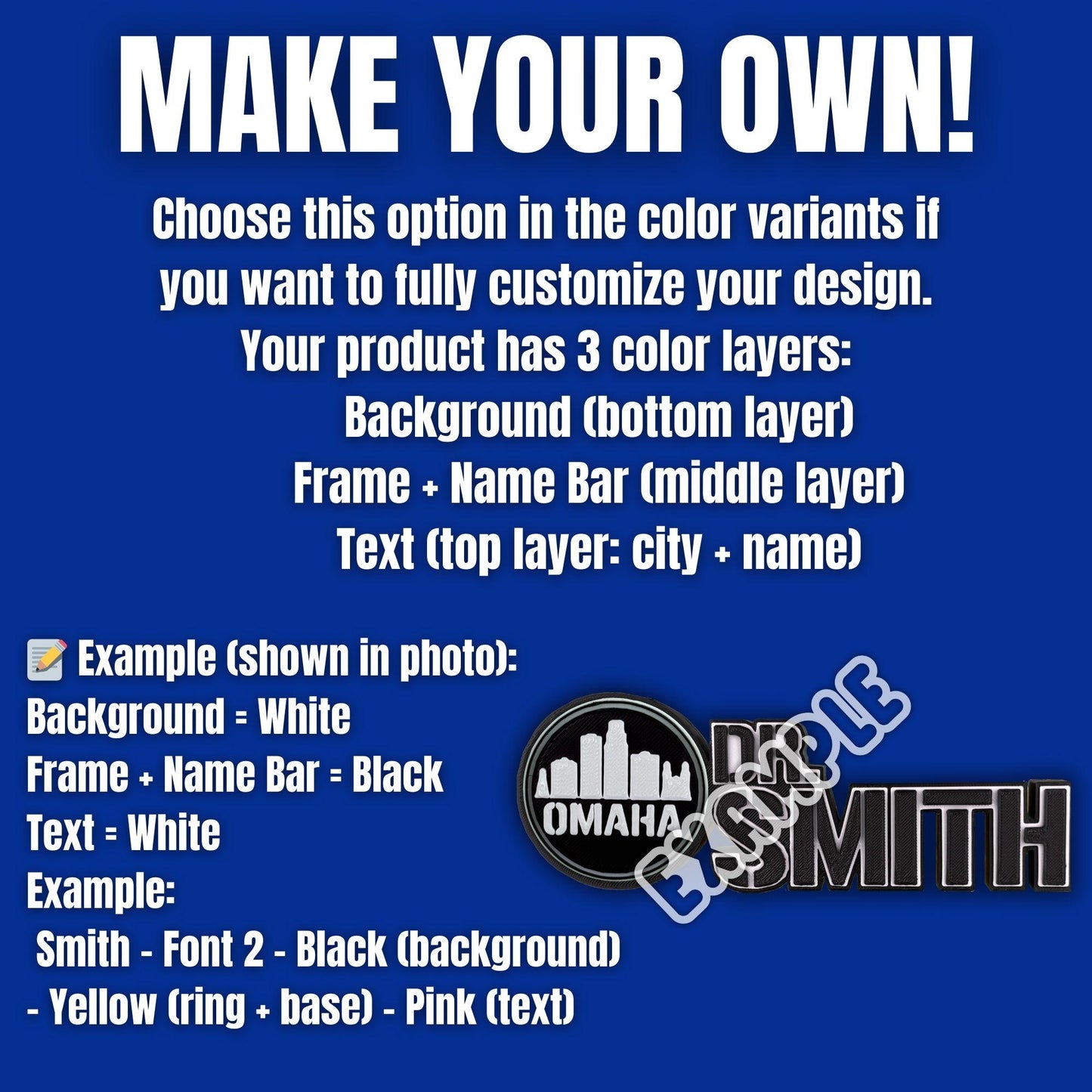 Personalized Virginia Beach Skyline Desk Name Plate, Personal Desk Sign, Custom Office Art