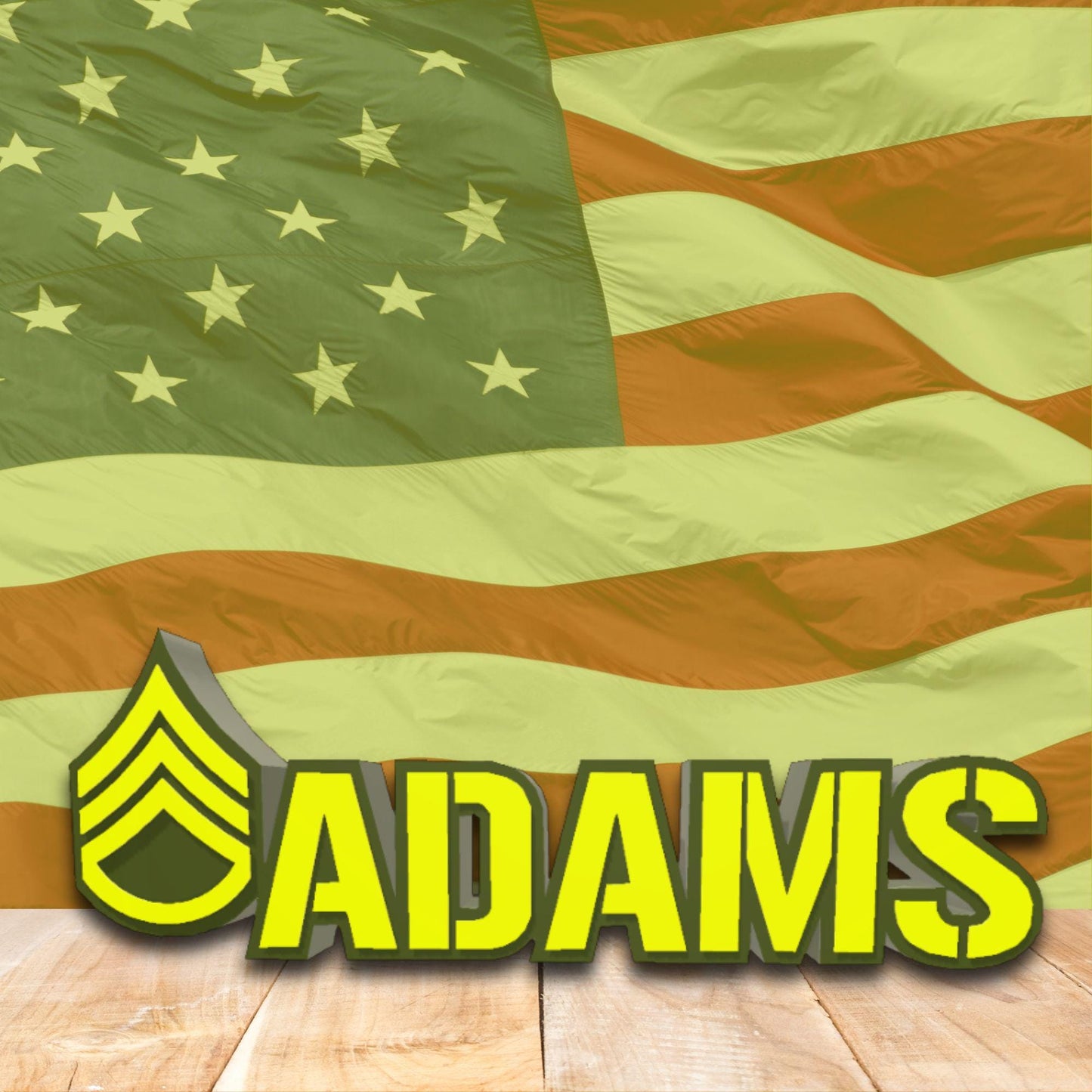 Personalized Staff Sergeant Rank Plaque, SSG Desk Name Plaque, ARMY Promotion Gift