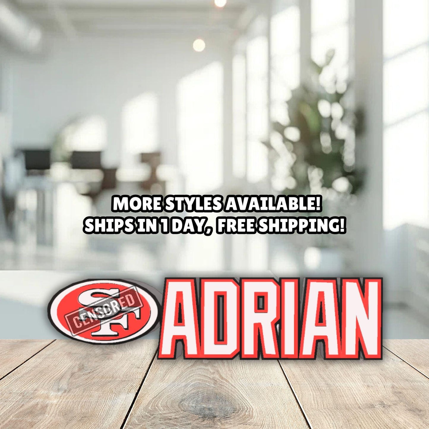 Personalized San Francisco 49ers Desk Name Plate, Name Plaque, Gift for Teacher