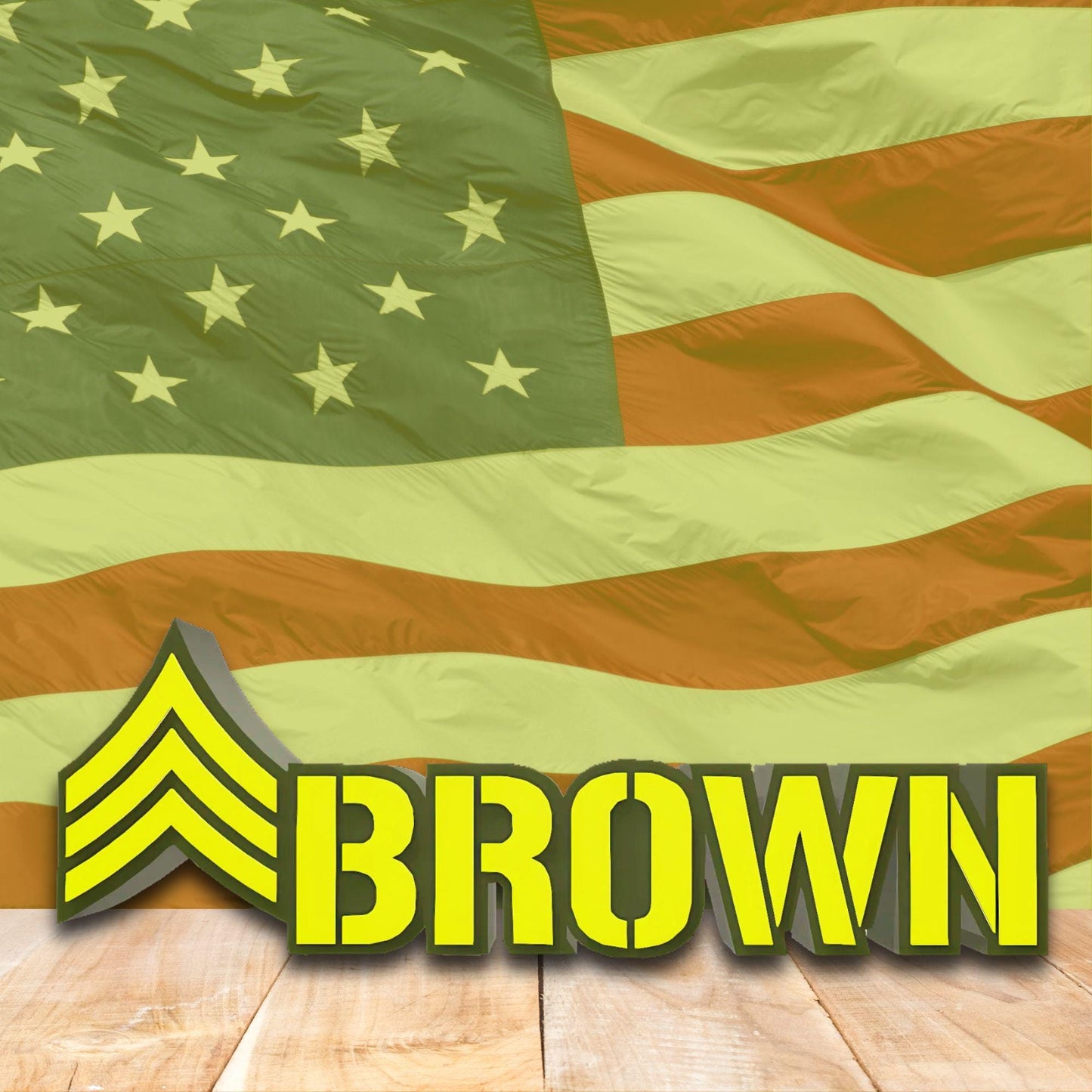 Personalized Army Sergeant Rank Plaque, SGT Desk Name Plate, Promotion Gift