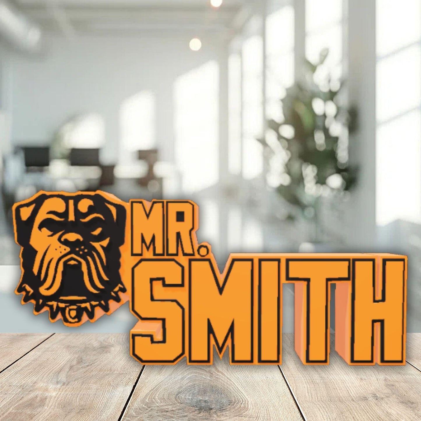 Personalized Cleveland Browns Desk Name Plate, Browns Office Decor, Teacher Gift