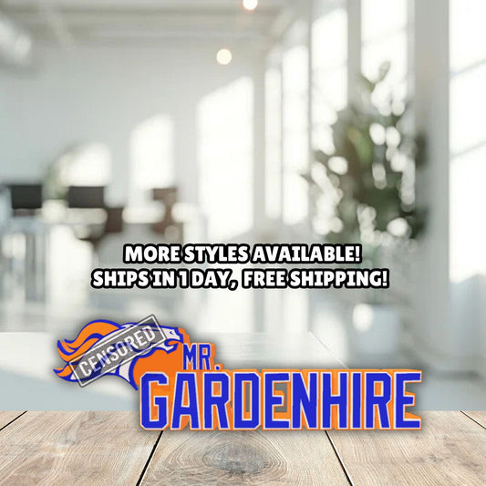 Personalized Denver Broncos Desk Name Plate, Custom Teacher Gift, Desk Plaque, Unique Boss Decor