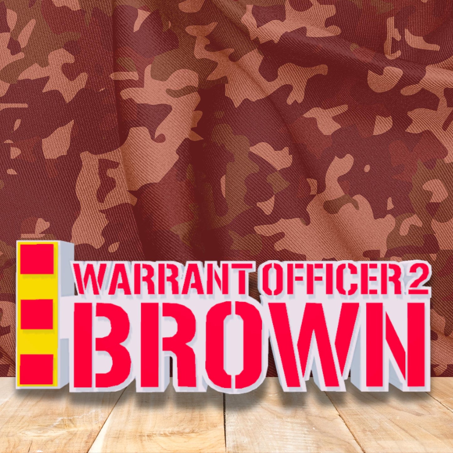 Personalized Chief Warrant Officer 2 Desk Name Plate, CWO2 Desk Plaque, USMC Promotion Gift