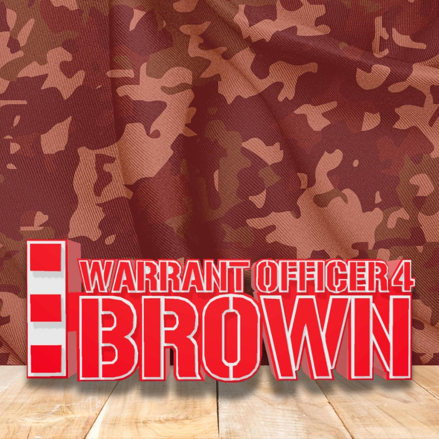 Personalized Chief Warrant Officer 4 Desk Name Plate, CWO4 Desk Plaque, USMC Promotion Gift