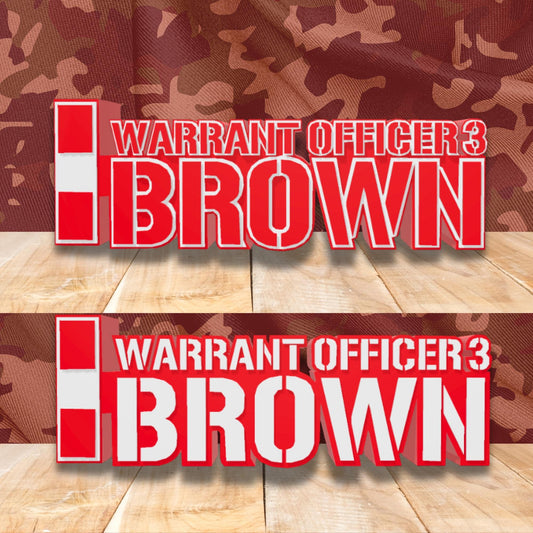 Personalized Chief Warrant Officer 3 Desk Name Plate, CWO3 Desk Plaque, USMC Promotion Gift