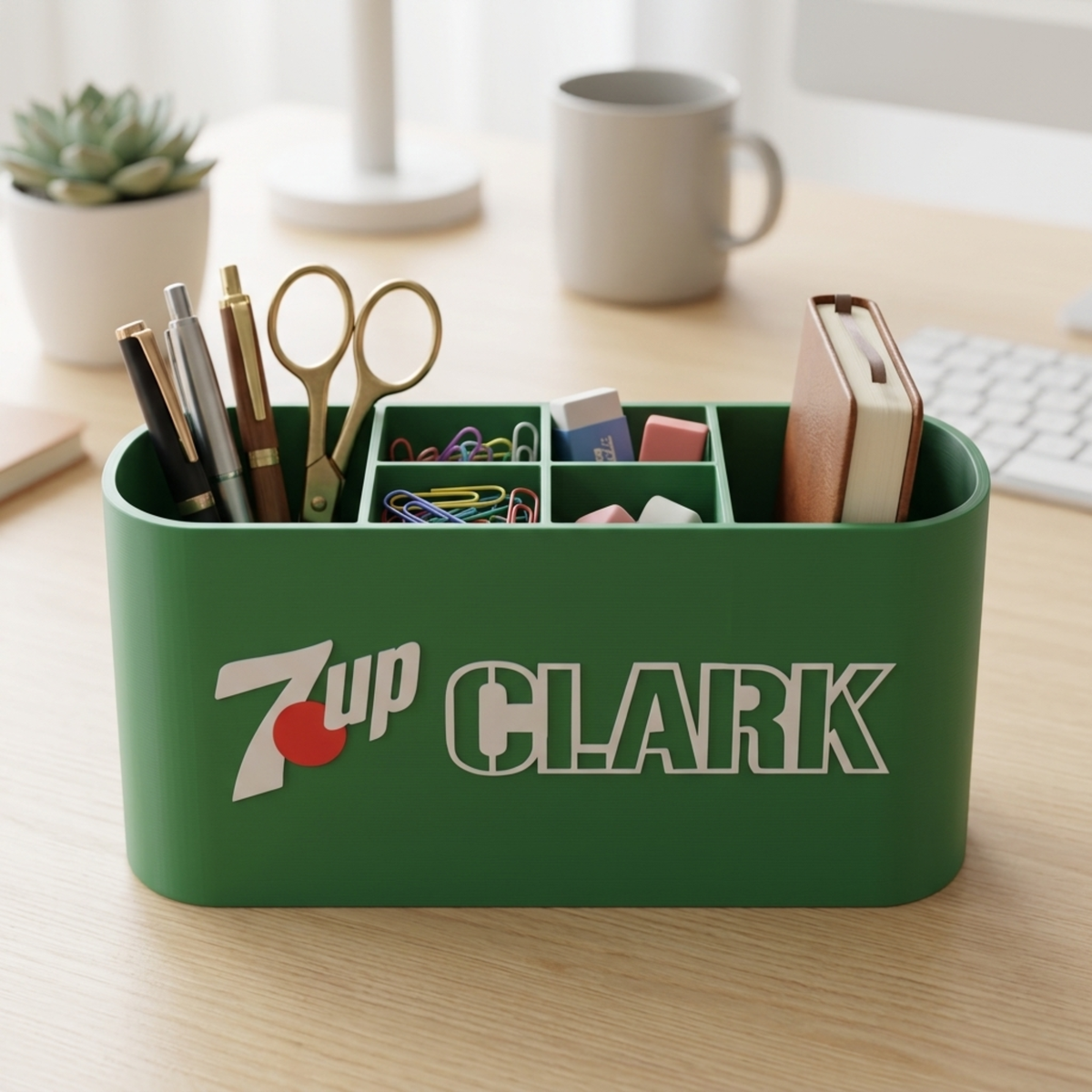 Personalized 7UP Desk Organizer
