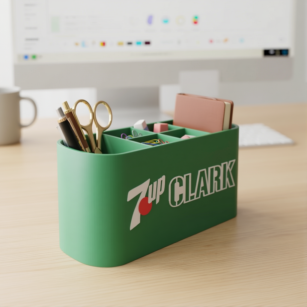Personalized 7UP Desk Organizer