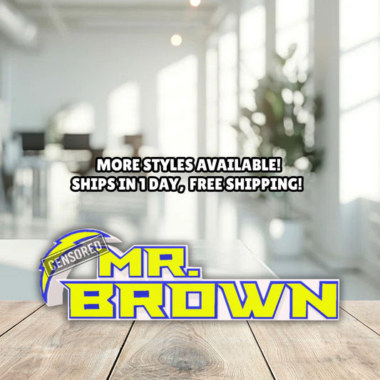 Personalized Los Angeles Chargers Desk Name Plate, LA Name Plaque, Gift for Coworker