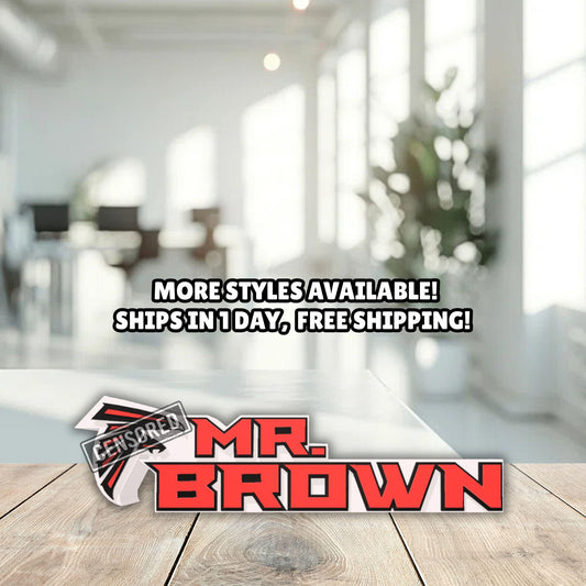 Personalized Atlanta Falcons  Football Desk Name Plate, Teacher Name Plaque, Job Office Decoration