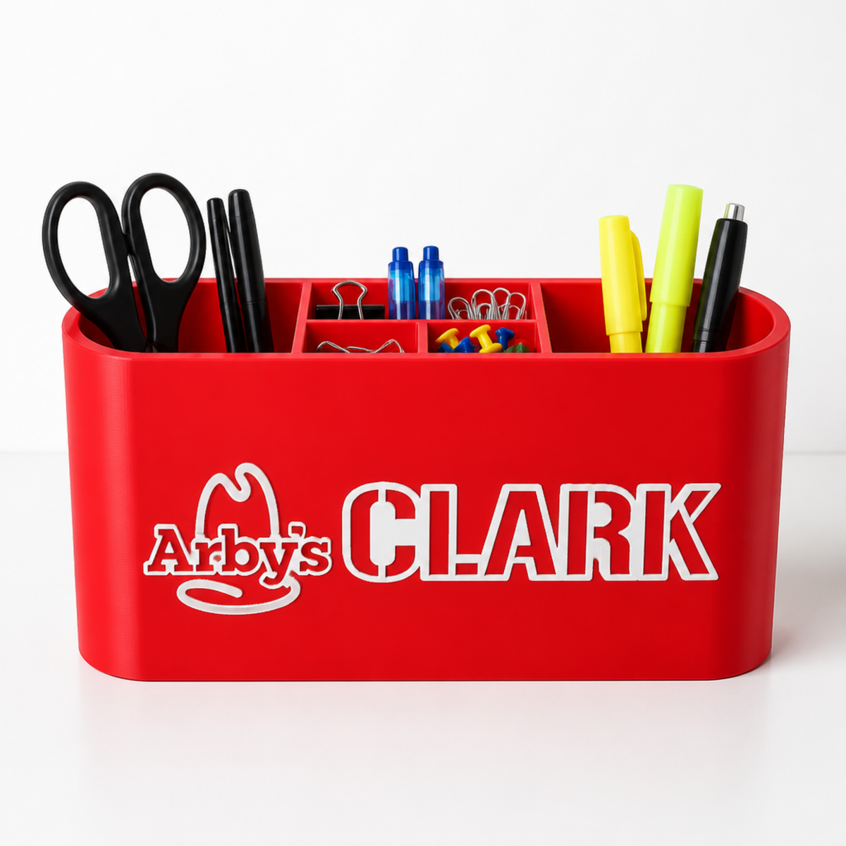 Personalized Arby’s Desk Organizer