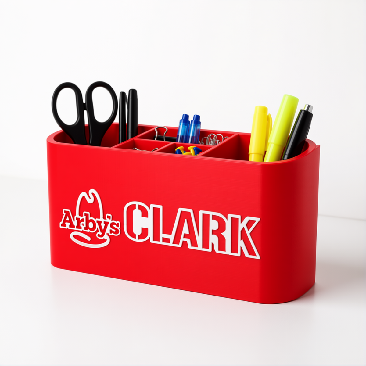 Personalized Arby’s Desk Organizer