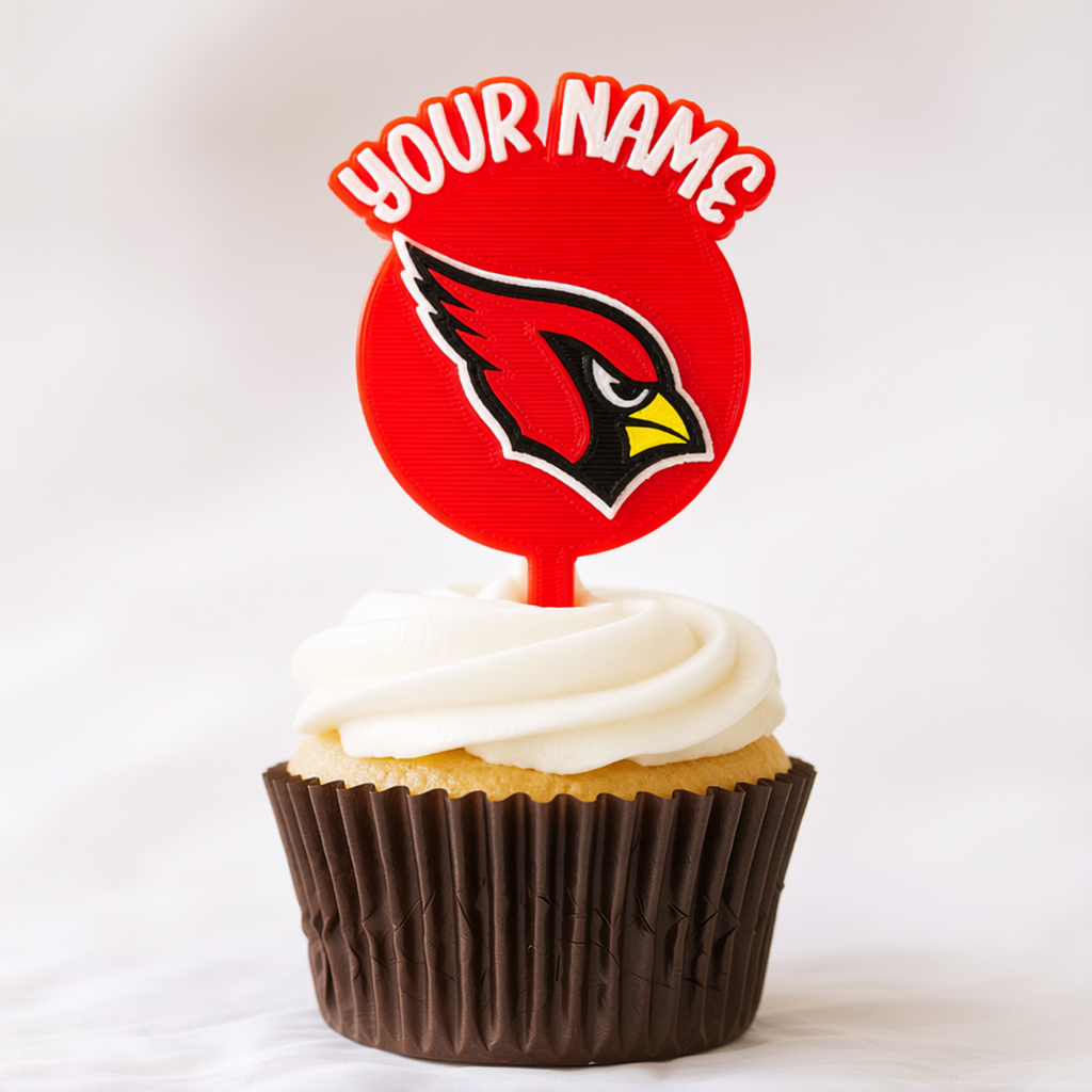Arizona Cardinals Cupcake Topper