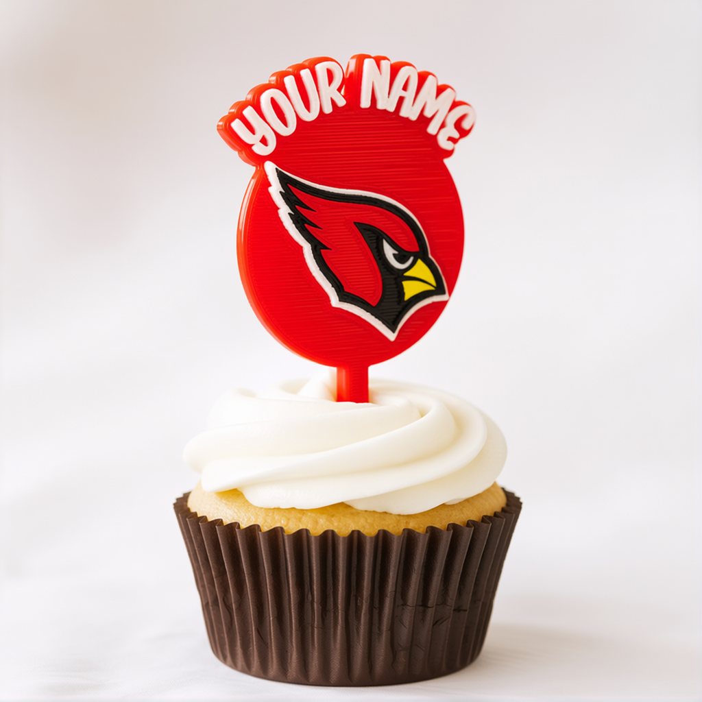 Arizona Cardinals Cupcake Topper