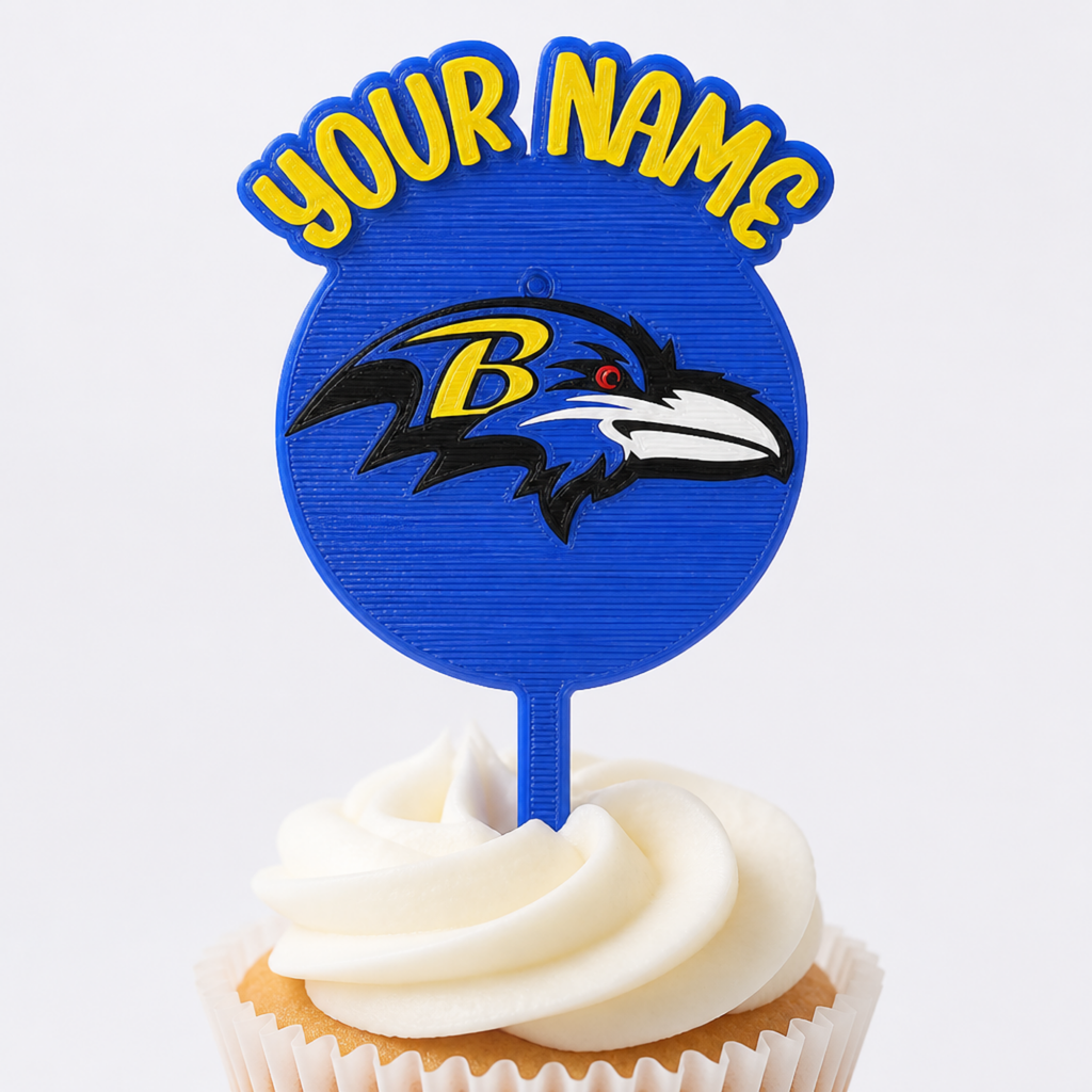 Baltimore Ravens Cupcake Topper