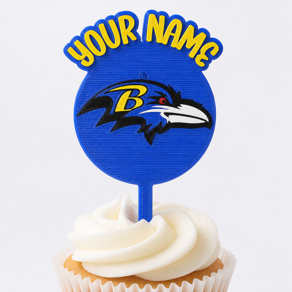 Baltimore Ravens Cupcake Topper