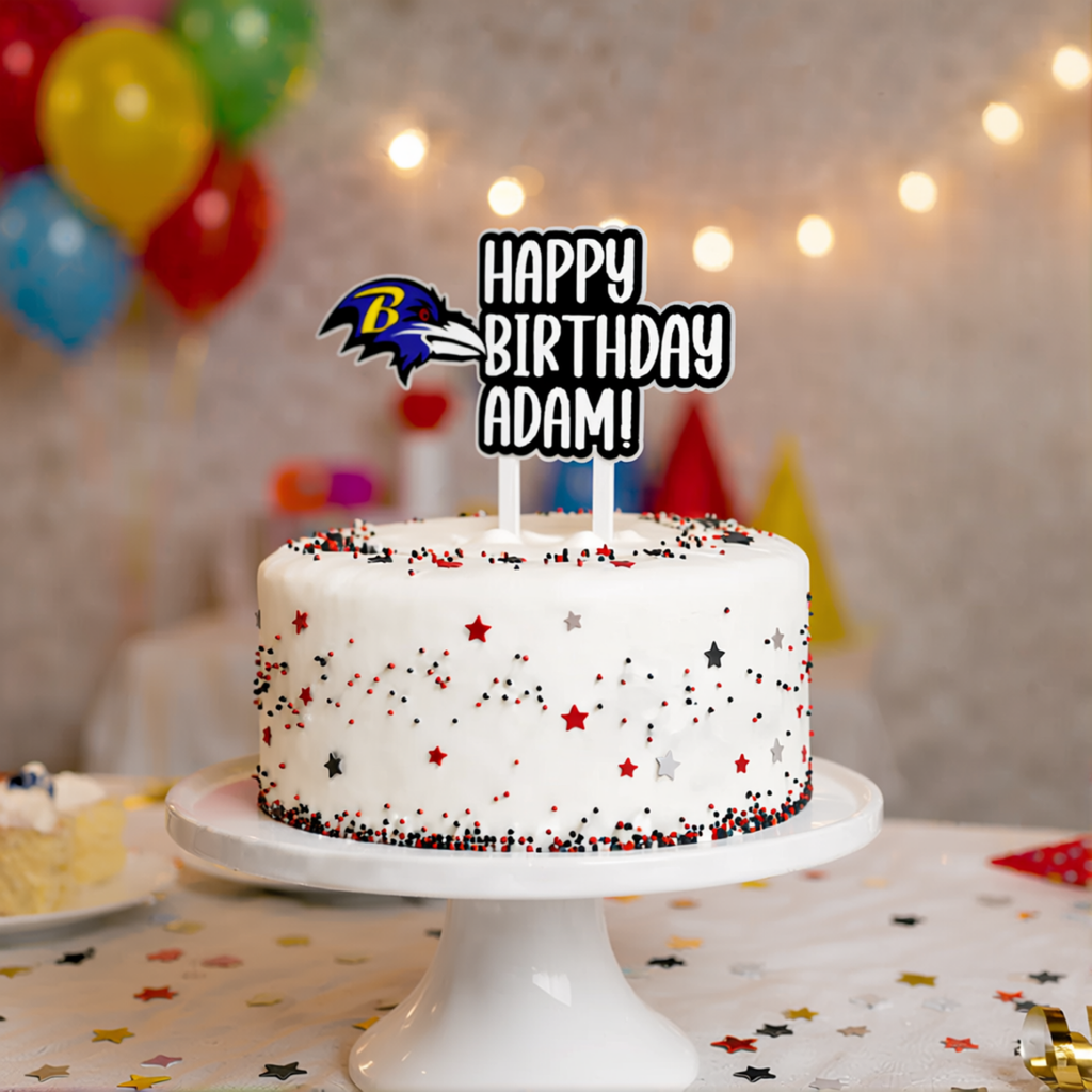 Baltimore Ravens Cake Topper