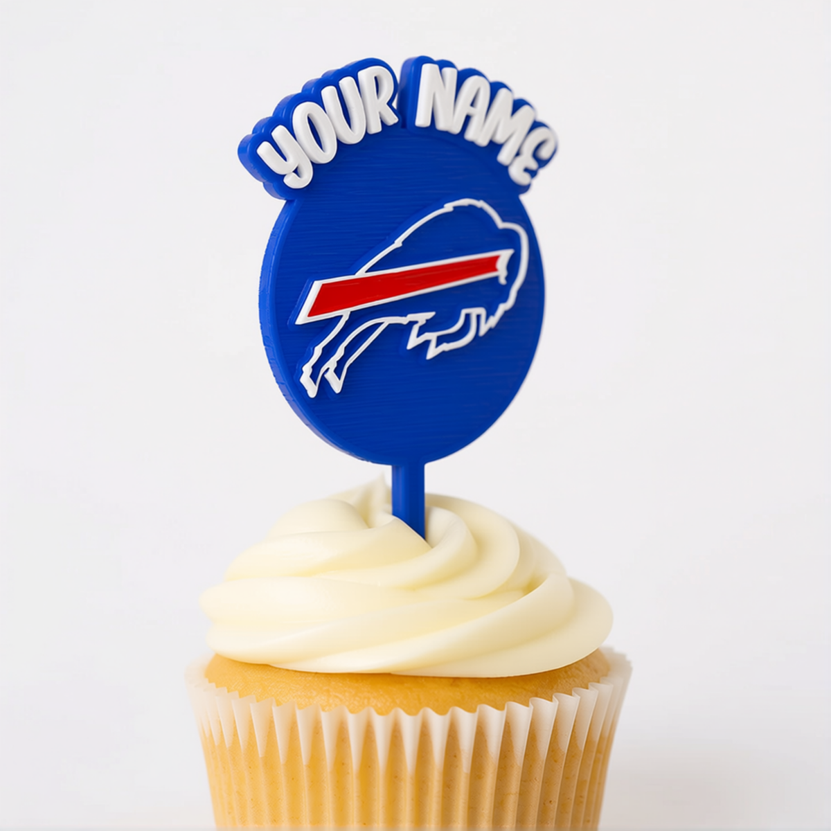 Buffalo Bills Cupcake Topper