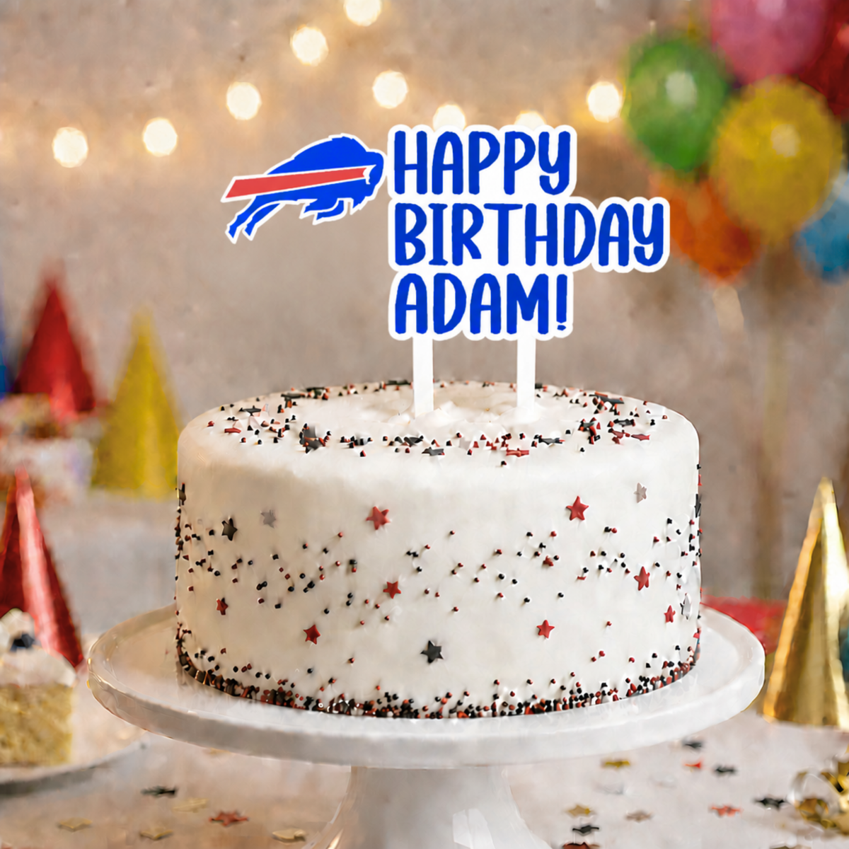 Buffalo Bills Cake Topper