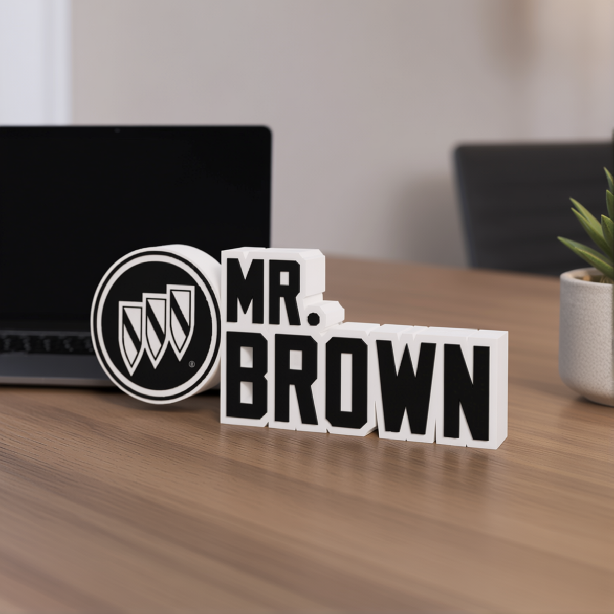 Personalized Buick Desk Name Plate