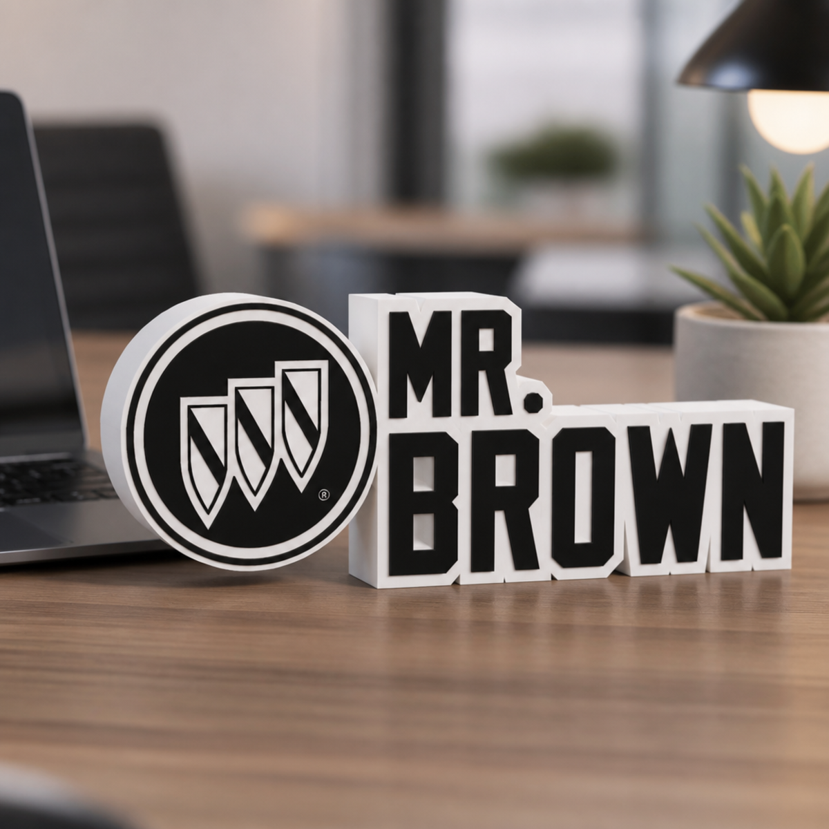 Personalized Buick Desk Name Plate