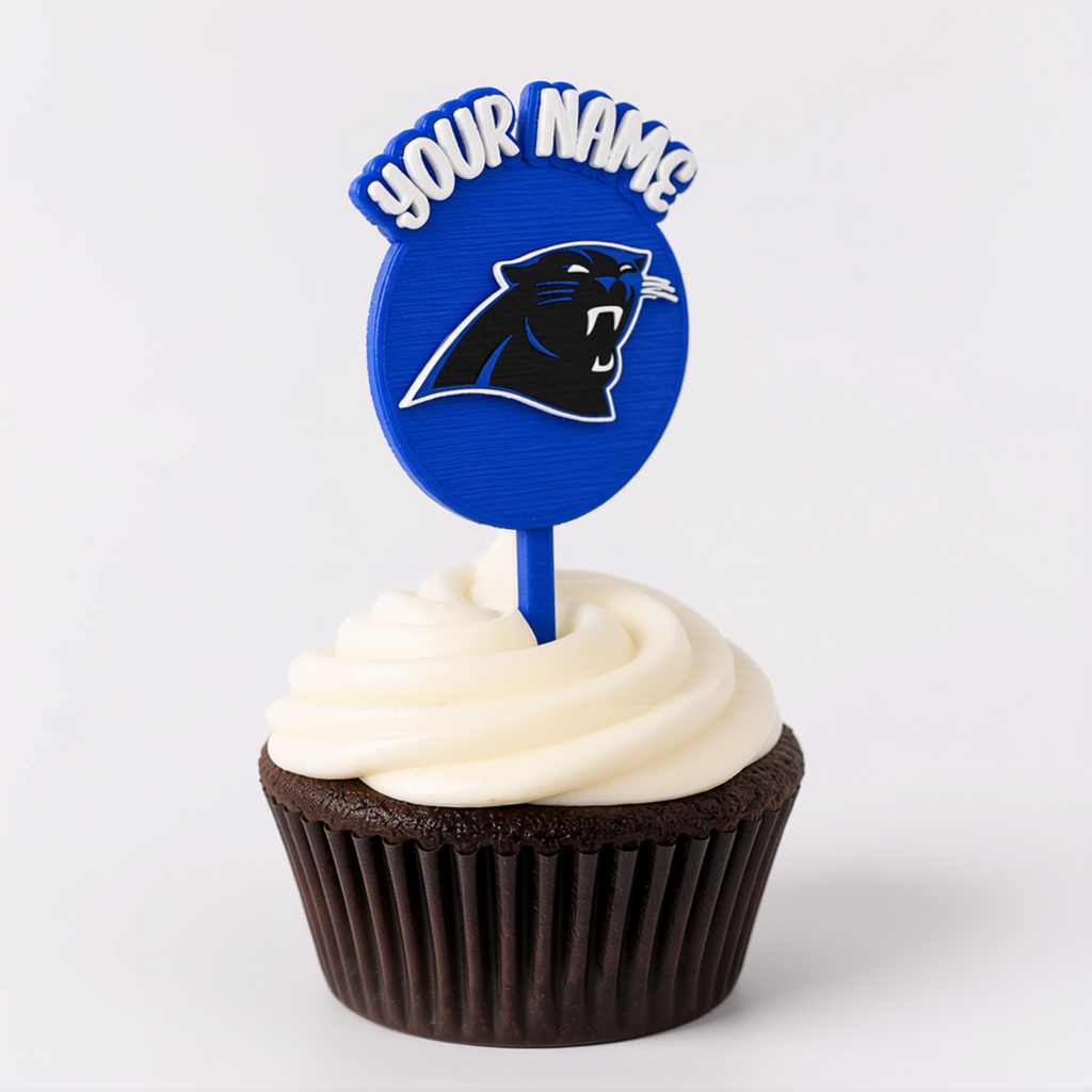 Carolina Panthers Cupcake Topper