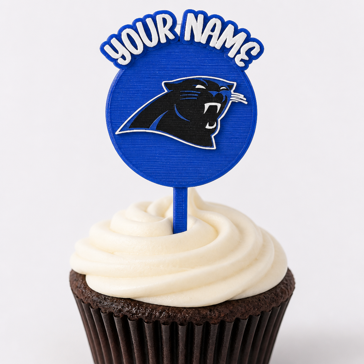 Carolina Panthers Cupcake Topper