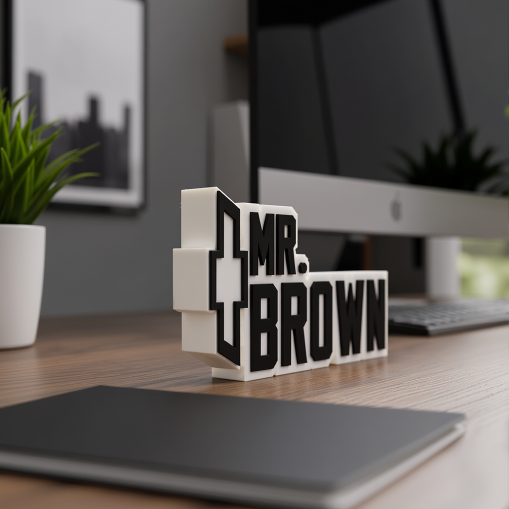 Personalized Chevrolet Desk Name Plate