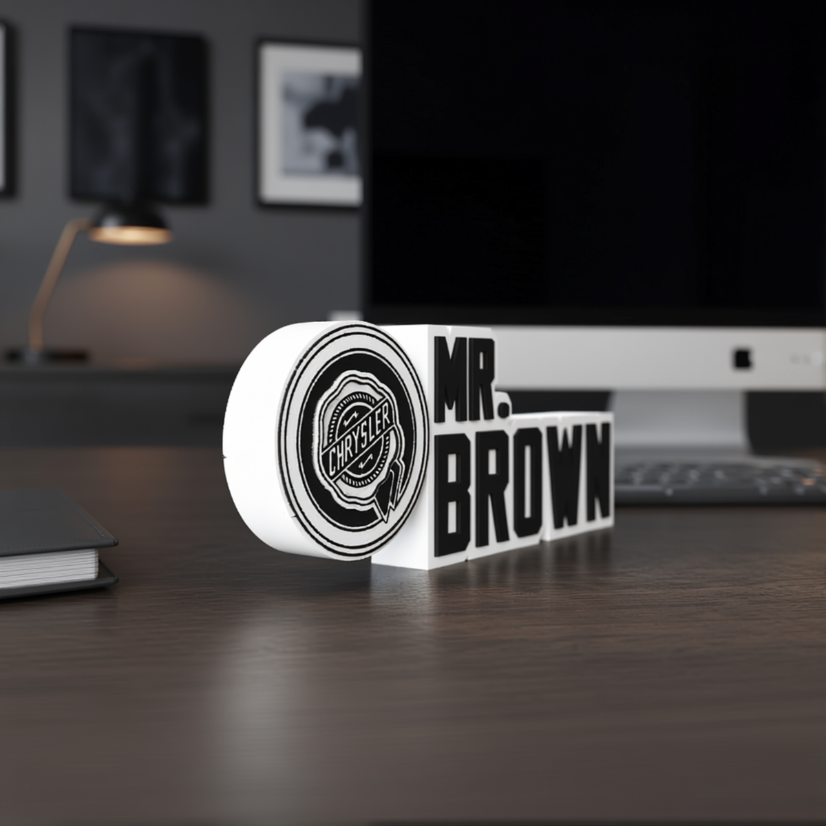 Personalized Chrysler Desk Name Plate