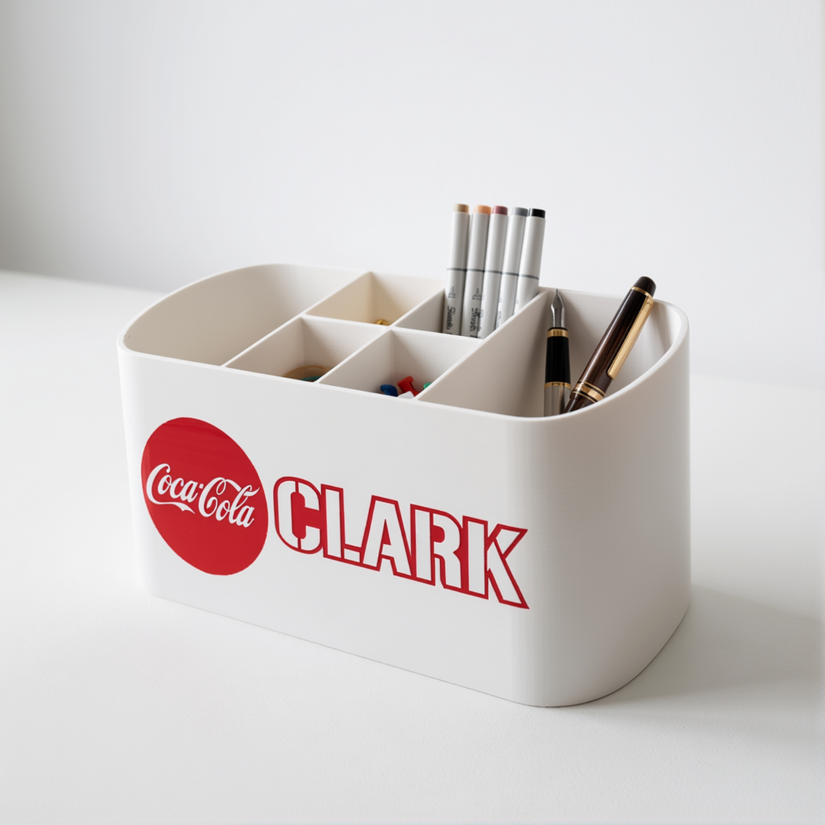 Personalized Coca-Cola Desk Organizer