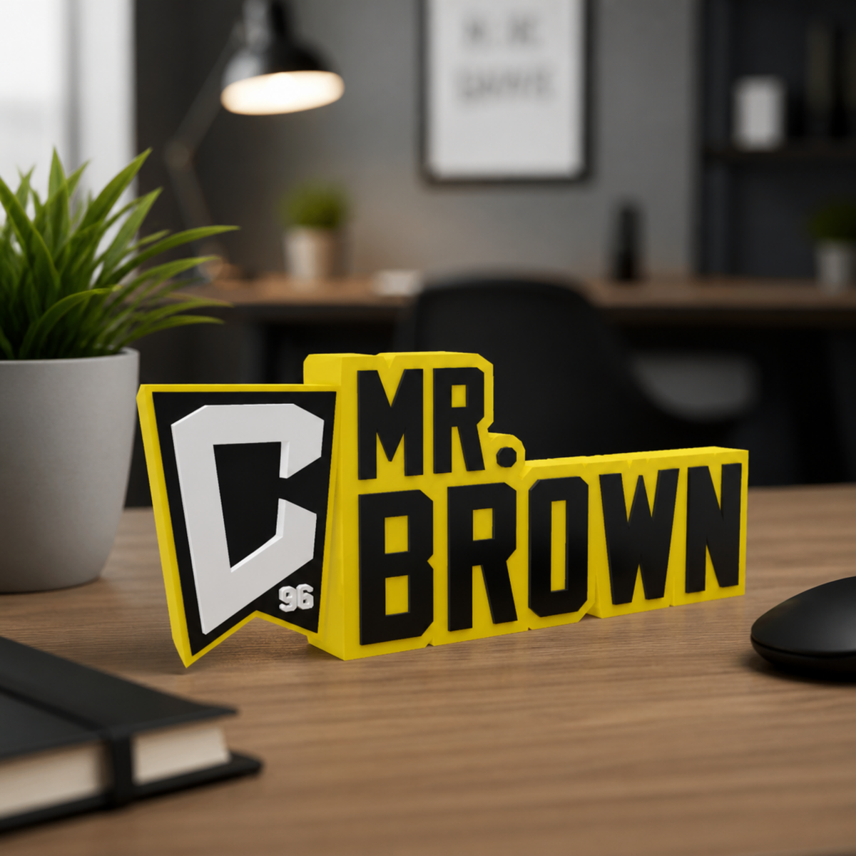 Personalized Columbus Crew Soccer Desk Name Plate