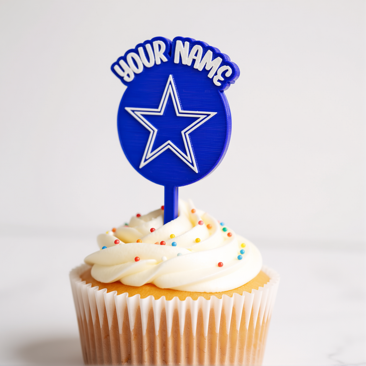Dallas Cowboys Cupcake Topper