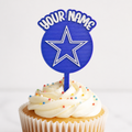 Dallas Cowboys Cupcake Topper