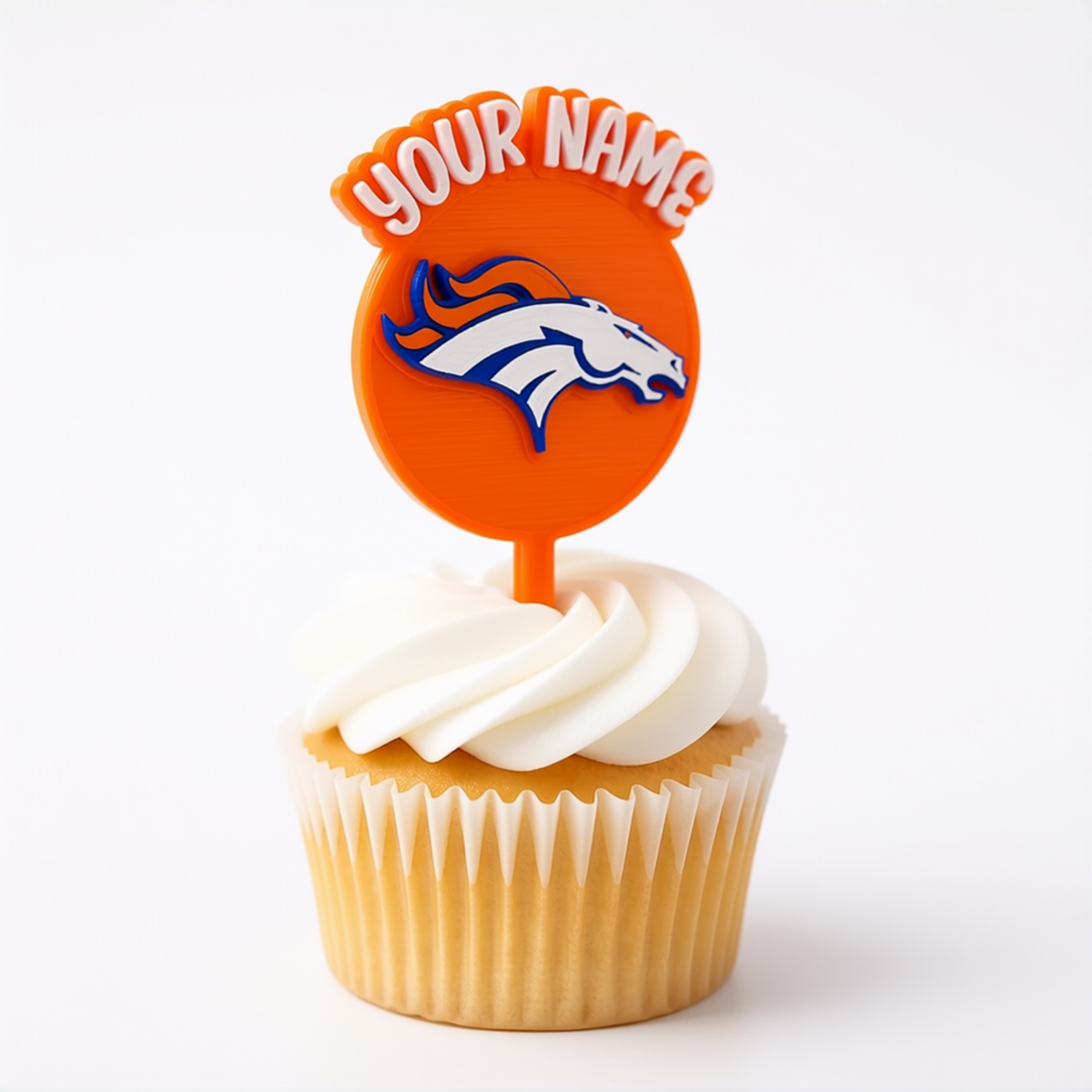 Denver Broncos Cupcake Topper