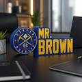 Personalized Denver Nuggets Basketball Desk Name Plate