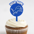 Detroit Lions Cupcake Topper