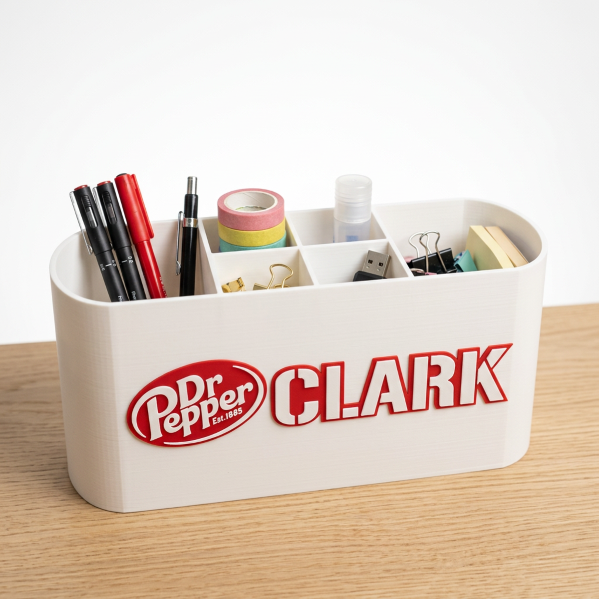 Personalized Dr. Pepper Desk Organizer