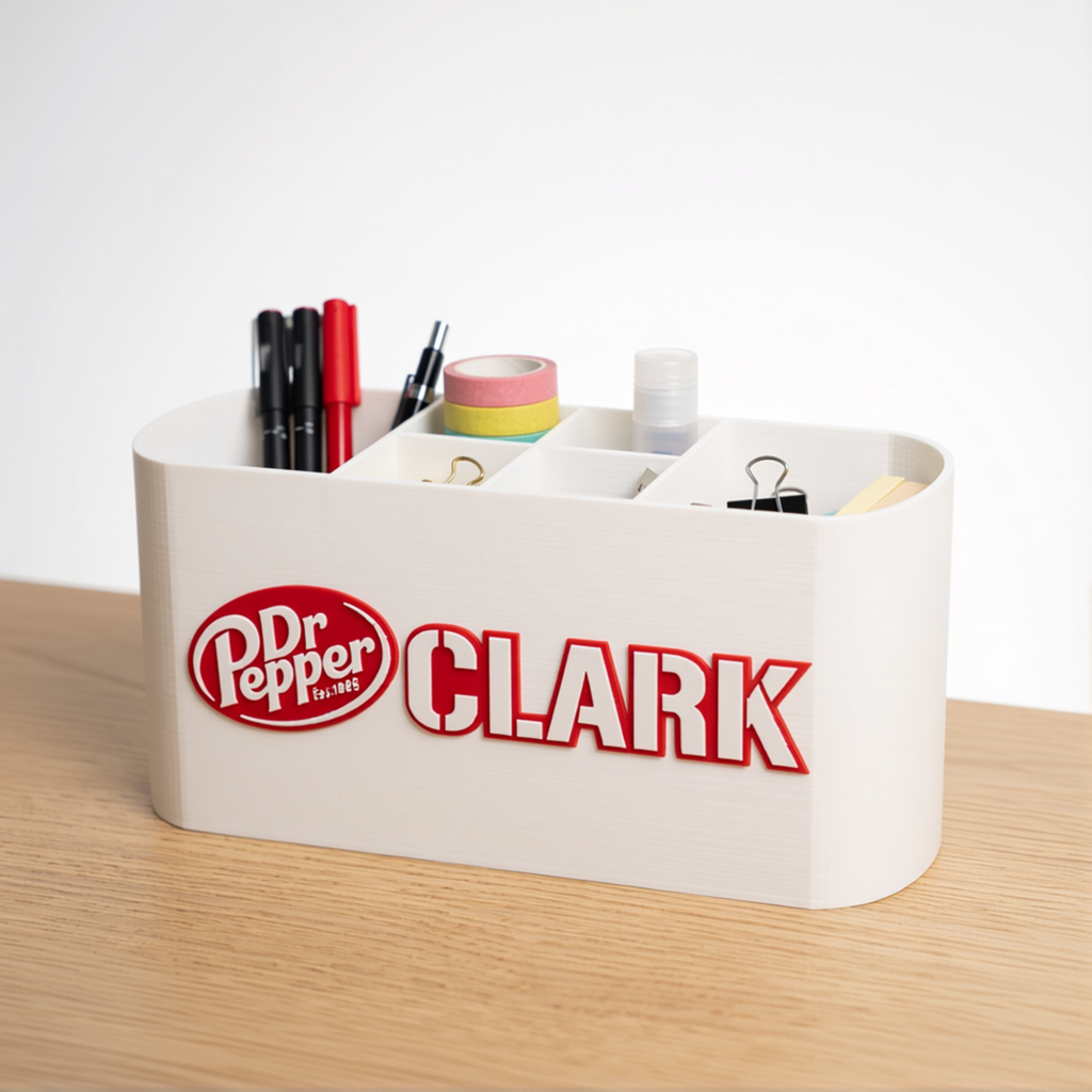 Personalized Dr. Pepper Desk Organizer