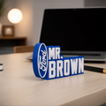 Personalized Ford Desk Name Plate