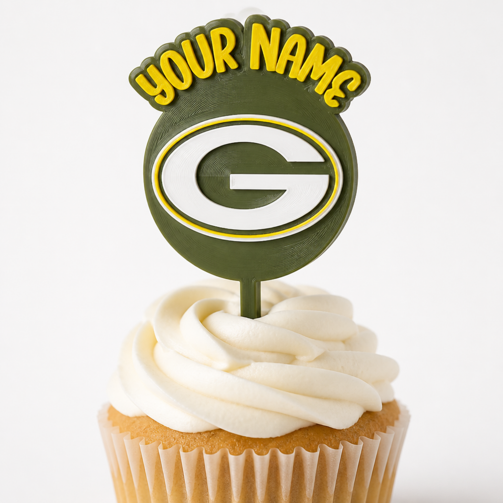 Green Bay Packers Cupcake Topper