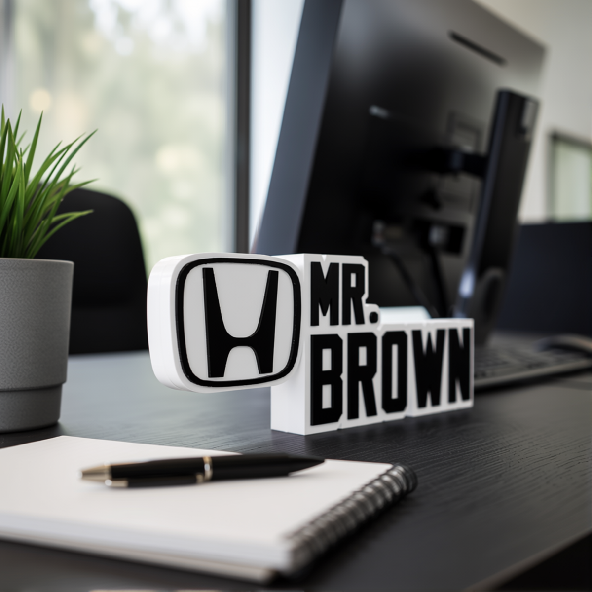 Personalized Honda Desk Name Plate