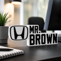 Personalized Honda Desk Name Plate