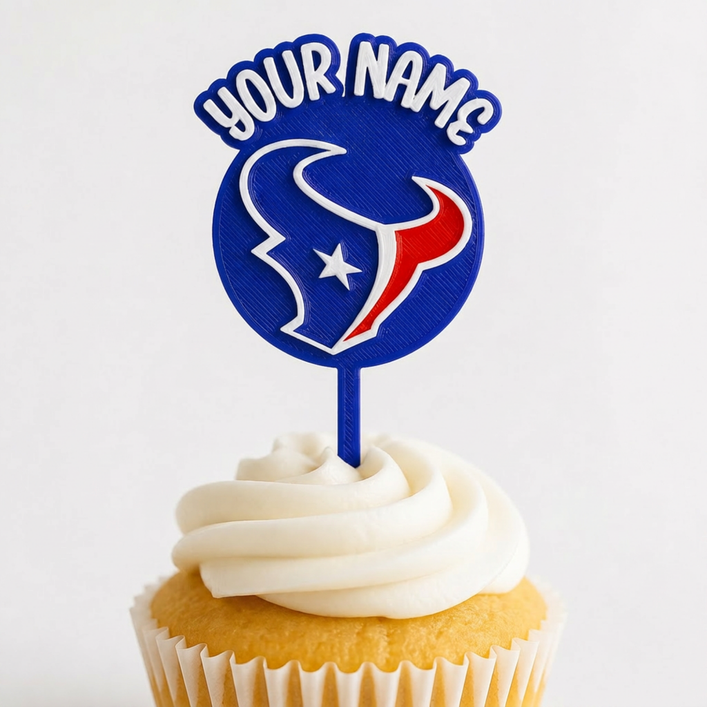 Houston Texans Cupcake Topper