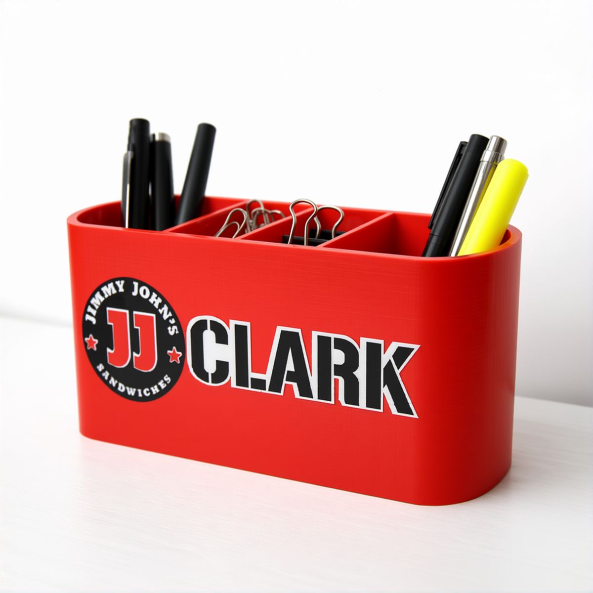 Personalized Jimmy John’s Desk Organizer