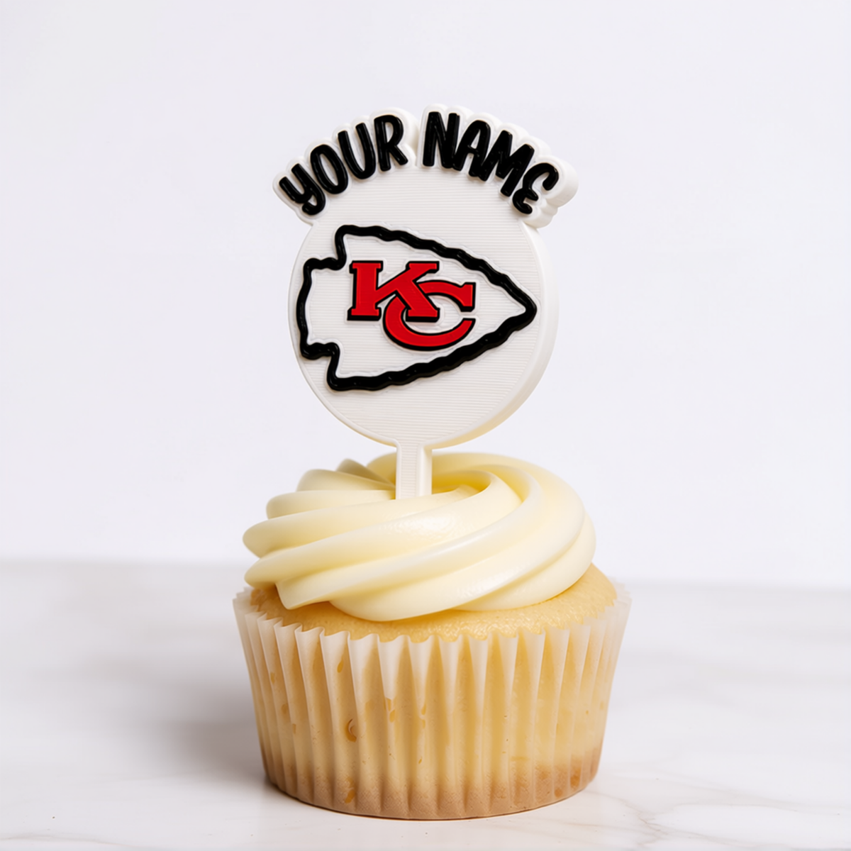 Kansas City Chiefs Cupcake Topper